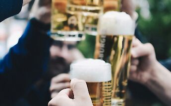 Drinking German beers outside Berlin. Desrecits@Unsplash