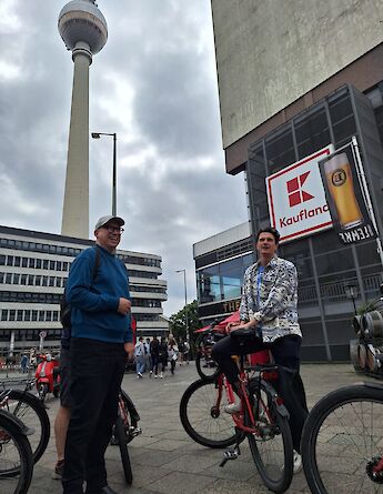 Taking a break in Alexanderplatz, Berlin, Germany. CC:TO