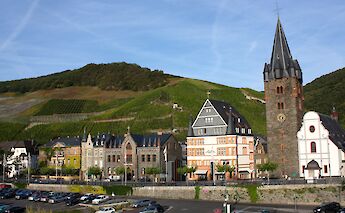 Buildings along the riverfront, Traben Trarbach, Germany. Flickr:Wilhelm Rosenkranz