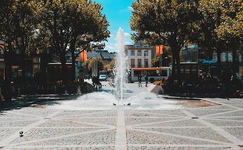 Fountain in Mainz, Germany. Unsplash:Nour Rbati