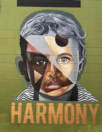 Harmony mural, Nashville, Tennessee, USA.
