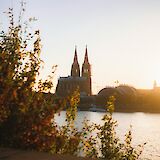Cologne skyline at sunset, Germany. Unsplash:Keanu K