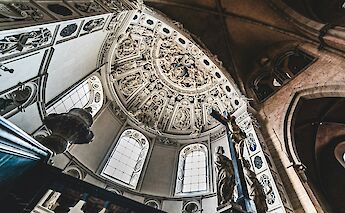 Inside the dome of the cathedral in Trier, Germany. Unsplash:Mika Baumeister
