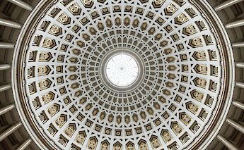 Ceiling in Kelheim, Germany. Unsplash:Wolfgang Weiser