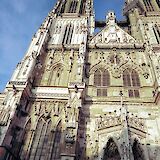 Front of the cathedral, Regensburg, Germany. Flickr:Michael Pollak