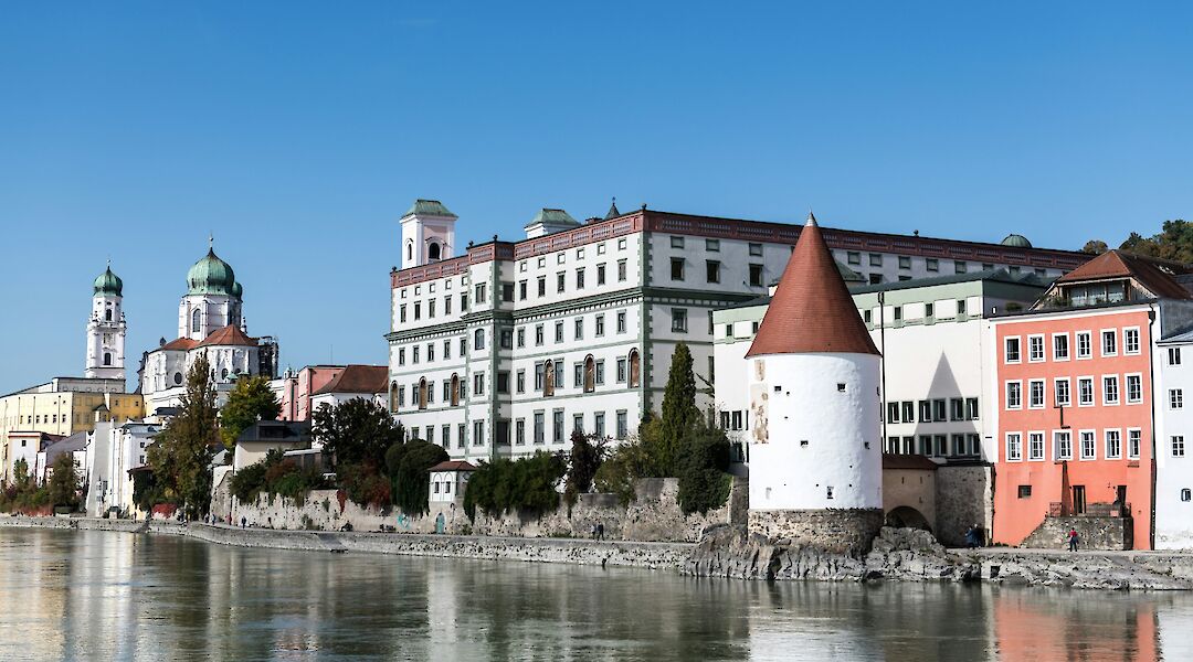 Riverside buildings, Passau, Germany. Unsplash:Wolfgang Weiser