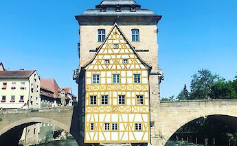 Two bridges in Bamberg, Germany. Unsplash:Federico Carvalho