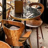 Cafe table, Paris, France. Unsplash:Laura Adai