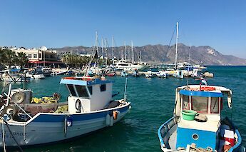 Fishing boats on the Island of Kos, Greece. Unsplash:Jared Lisack