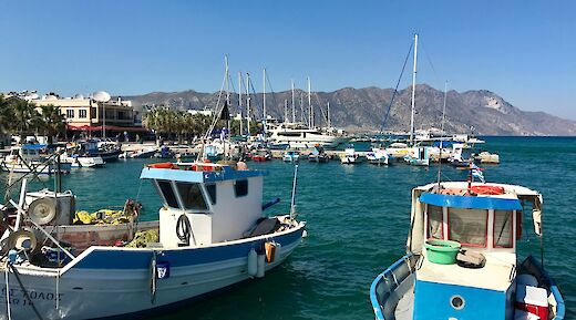 Fishing boats on the Island of Kos, Greece. Unsplash:Jared Lisack