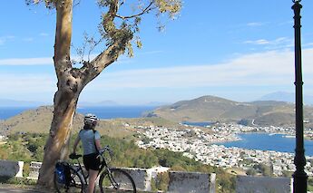 Looking out over the Island of Patmos, Greece. CC:Island Hopping