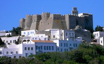 Monastery on the Island of Patmos, Greece. CC:Island Hopping