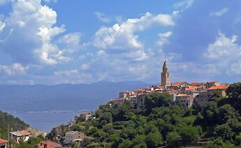 Town on a hill, Krk, Croatia. CC:Island Hopping