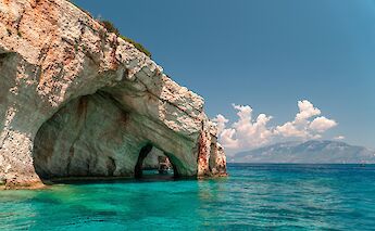The blue caves of Zakynthos. Unsplash:Yearone