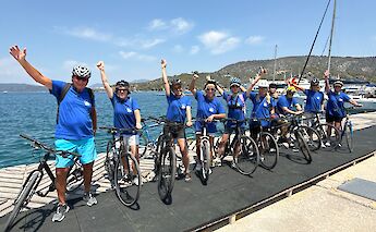 Greek island hopping and cycling. toROW