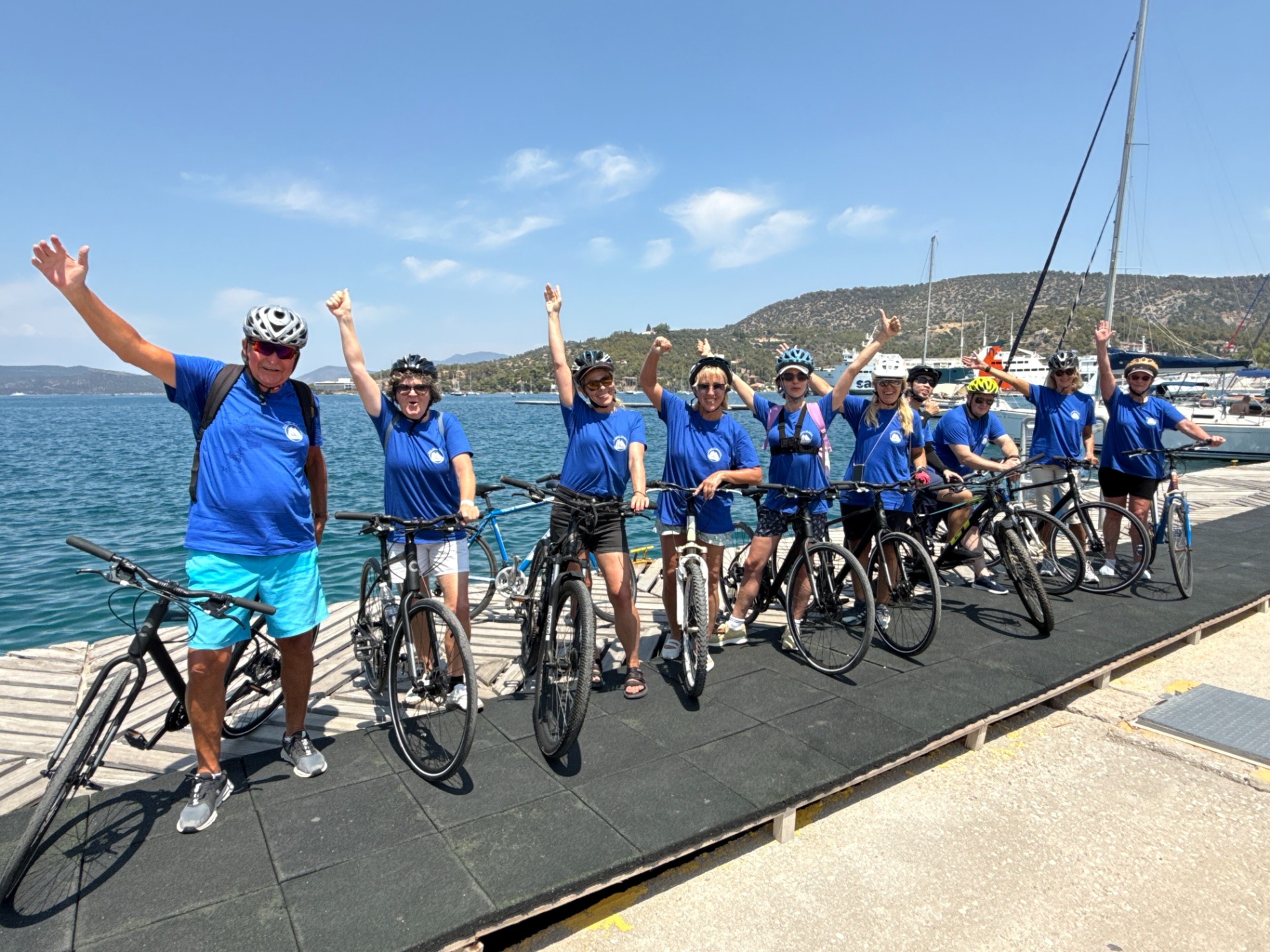 Greek island hopping and cycling. toROW