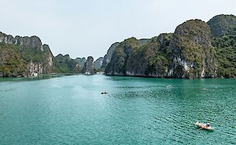 Green waters, Ha Long Bay, Vietnam. Unsplash:Lewis J Goetz