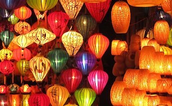 Lanterns in Hoi An, Vietnam. CC:Island Hopping