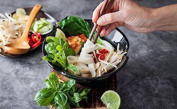 Vietnamese noodles, Vietnam. Unsplash:Monika Borys
