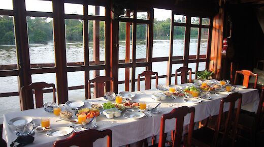 Funan Cruise dining area