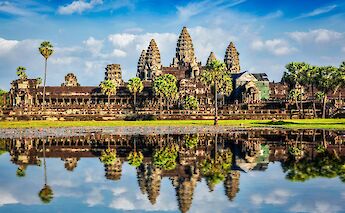Reflection of the Angkor Wat temples, Cambodia. Unsplash:Getty Images