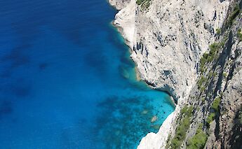 White cliffs of Greece. CC:Island Hopping