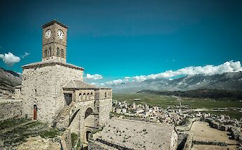 Clock tower in Gjirokaster, Albania. Drini Teta@unsplash