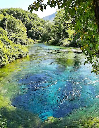 Syri I Kaltër, the Blue Eye, in Albania. Carla Forgiven@unsplash