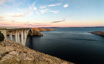Sunset on Pag, Croatia. Unsplash:Adam Blazko