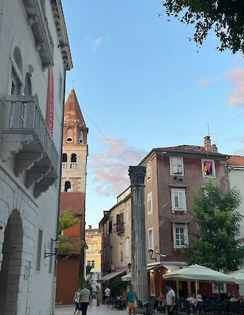 Zadar at dusk, Croatia. Unsplash:Yuliia Liubukhina