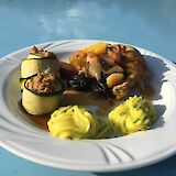 Fine cuisine on board