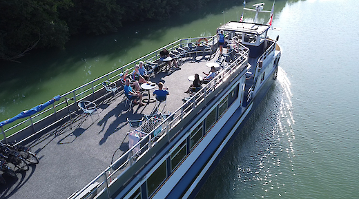 Sun deck of the Clair d'Etoile