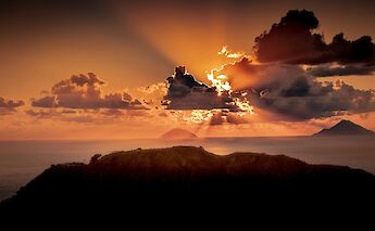 Sunset on Lipani, Italy. Unsplash:Mark Lewis