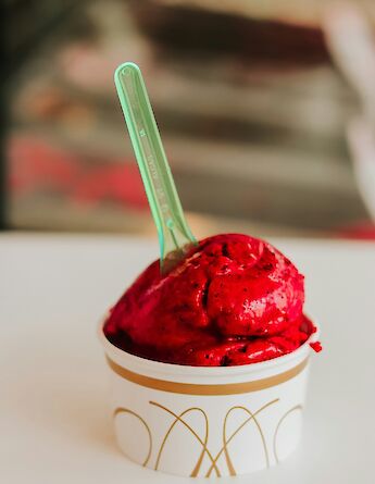 Tub of granita. Unsplash:Sandie Clarke