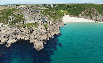 Aerial view over the Minack Theater, Cornwall.  Benjamin Elliott@unsplash