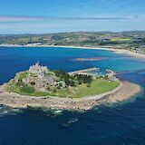 Aerial view of St Michael’s Mount. Pascal Buchel@unsplash
