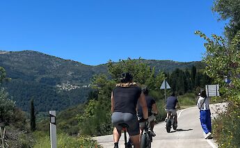 Biking under blue skies, Lefkada, Greece. Dream Tours Lefkada