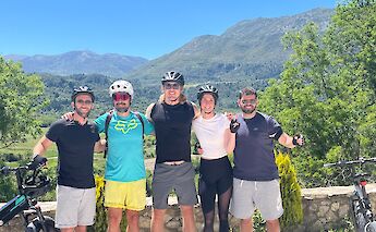 Group photo on the bike tour, Lefkada. Dream Tours Lefkada
