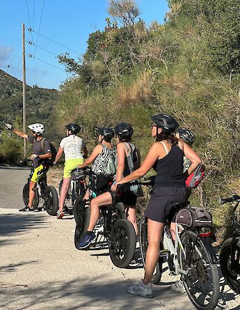 Listening to the guide, Lefkada, Greece. Dream Tours Lefkada