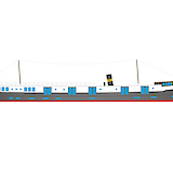 Ship rendering, Magnifique X, Boat & Bike Tour