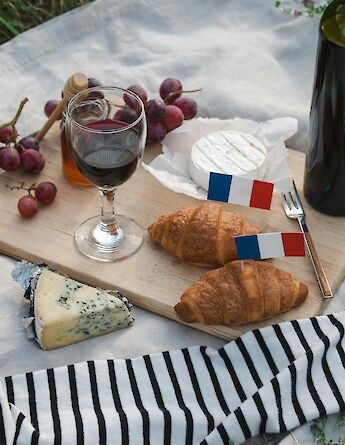 Picnic by the Eiffel Tower in Paris. Polina Kovaleva@pexels