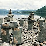 Rock sculptures along Lake District's shores. WingedJedi@unsplash