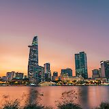 Saigon skyline at sunset. Tron Le@unsplash