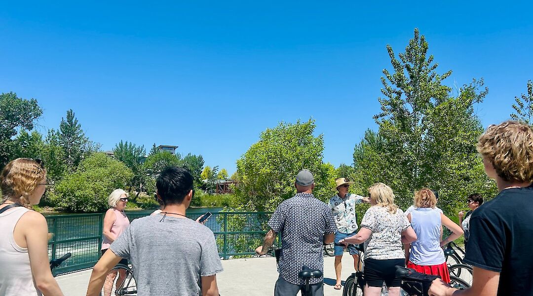 Bike tour at the Boise River Greenbelt, Boise, Idaho, USA. CC:Boise Bicycle Tours