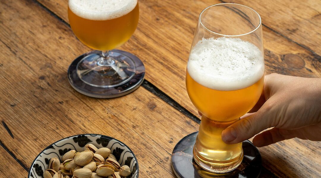 Craft beer and pistachios. James McGraw@Unsplash