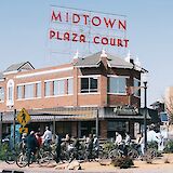 Bike tour at the Midtown Plaza Court, Oklahoma City, Oklahoma, USA. CC:Ride OKC