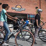 Bike tour at Stonecloud Craft Brewery, Oklahoma City, Oklahoma, USA. CC:Ride OKC