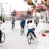 Bike tour through Downtown Oklahoma City, Oklahoma, USA. CC:Ride OKC