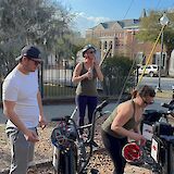 Getting the bikes ready, Wilmington, North Carolina, USA. CC:TO