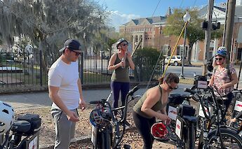 Getting the bikes ready, Wilmington, North Carolina, USA. CC:TO